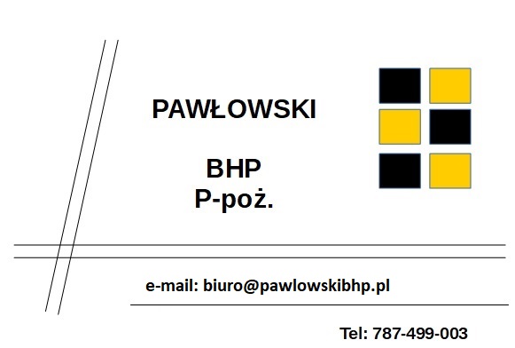 instrukcja bezpieczeństwa pożarowego Ruda Śląska Pawłowski BHP ppoż.
